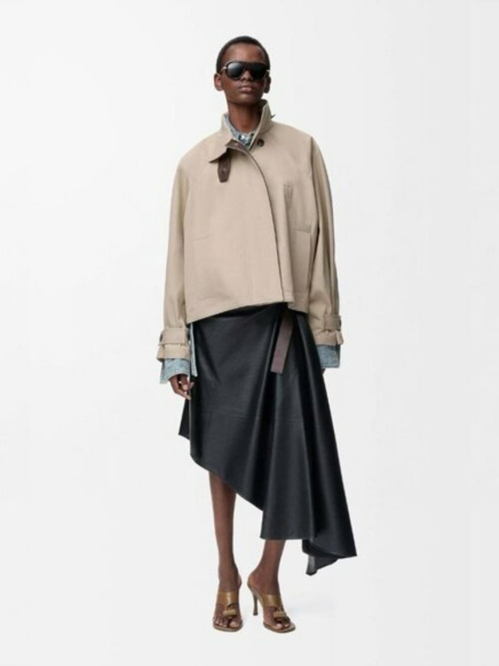 Loewe funnel-neck cotton-blend parka jacket